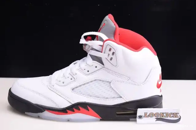 Rep TB Jordan Tongue (2020) 5 Retro Air Fire DA1911-102 Silver Red 0611